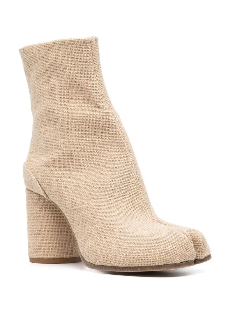 Neutral Tabi 80 Raffia Ankle Boots