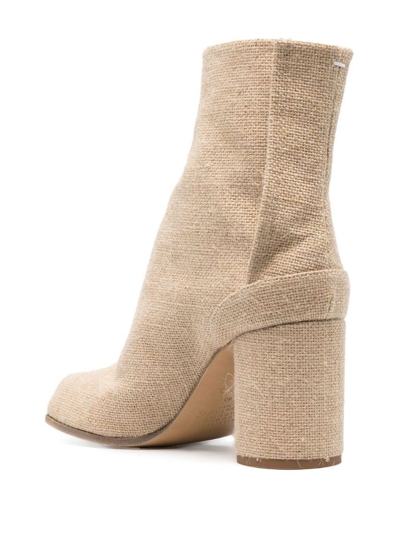 Neutral Tabi 80 Raffia Ankle Boots