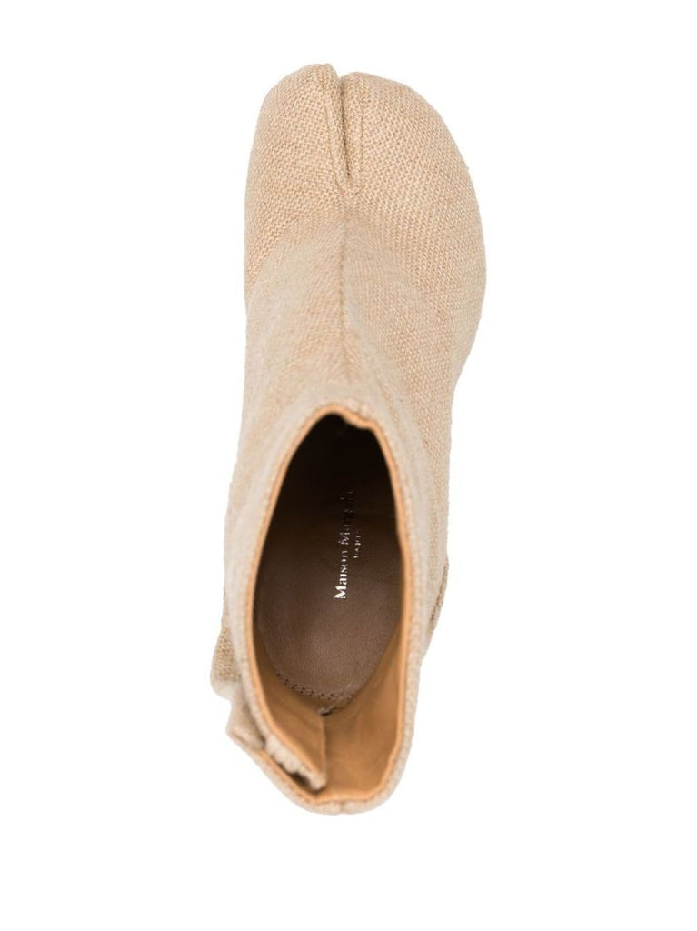 Neutral Tabi 80 Raffia Ankle Boots