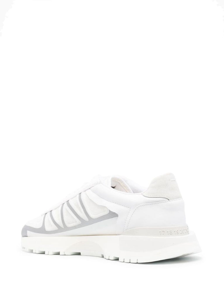 White 50 50 Low Top Sneakers