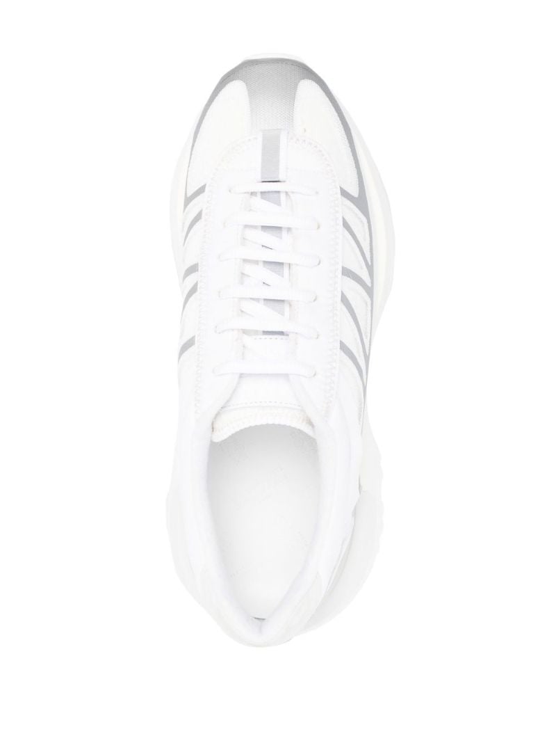 White 50 50 Low Top Sneakers