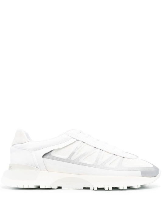 White 50 50 Low Top Sneakers