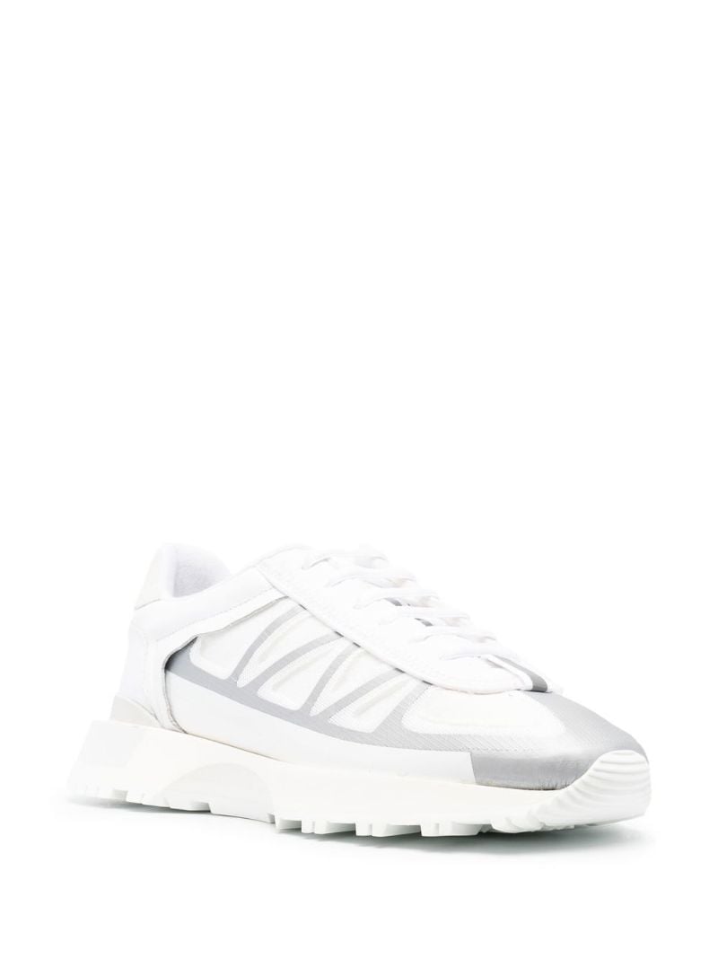 White 50 50 Low Top Sneakers
