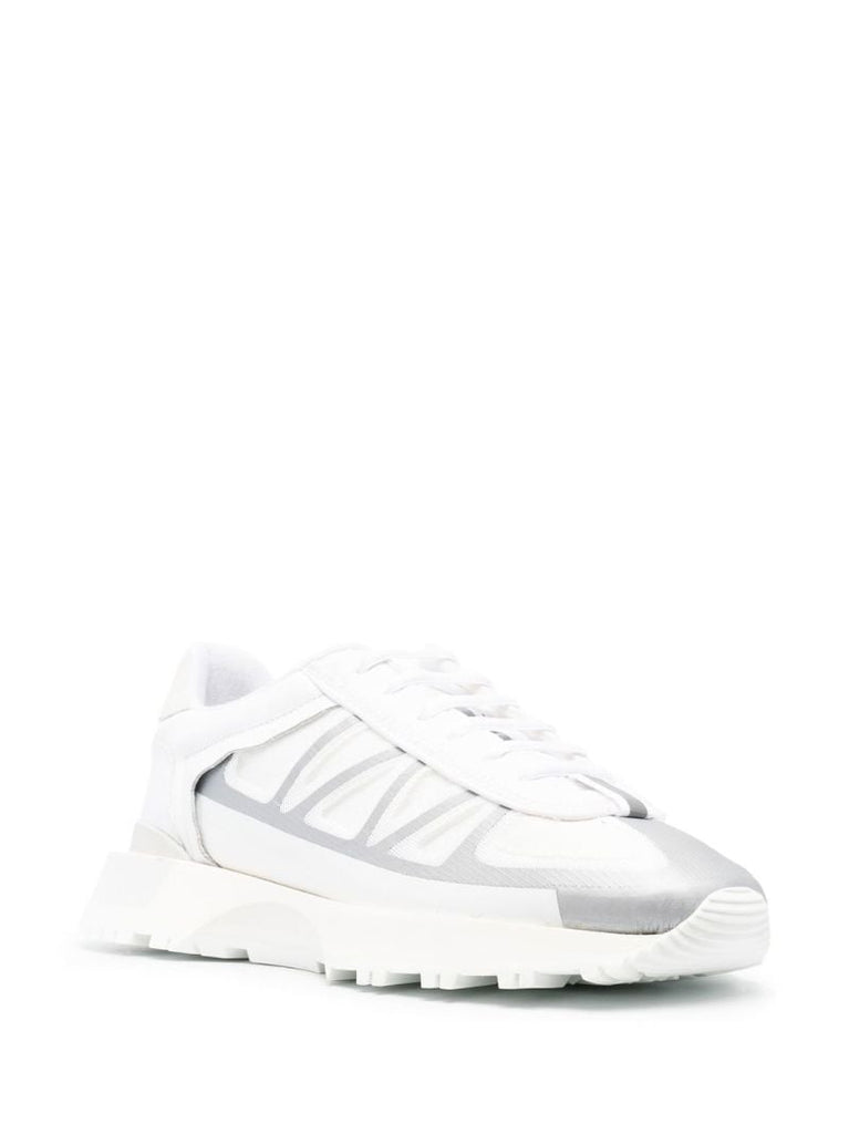 White 50 50 Low Top Sneakers