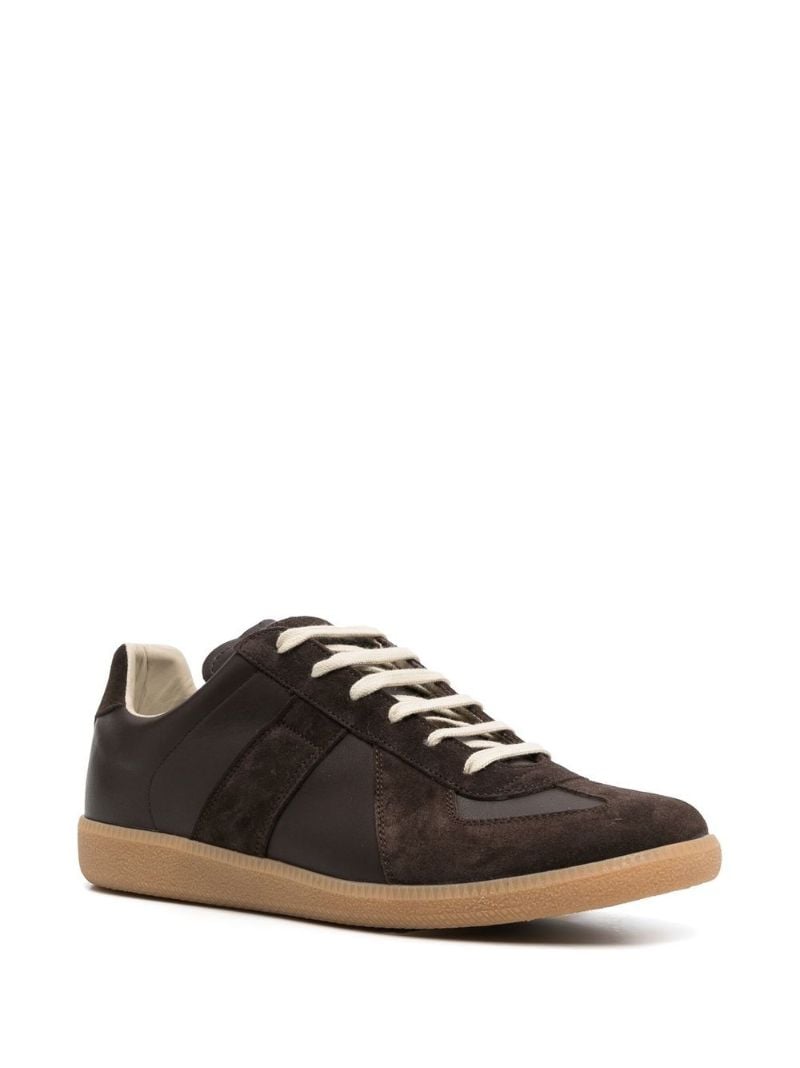 Brown Replica Leather Sneakers