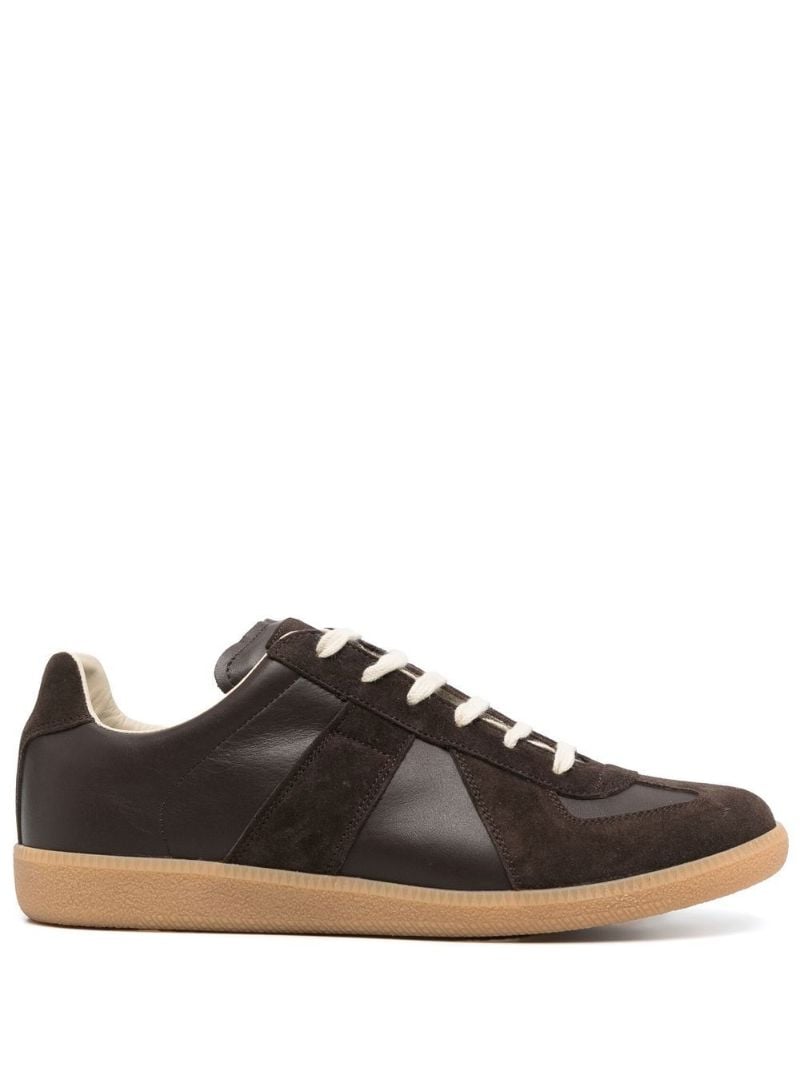Brown Replica Leather Sneakers