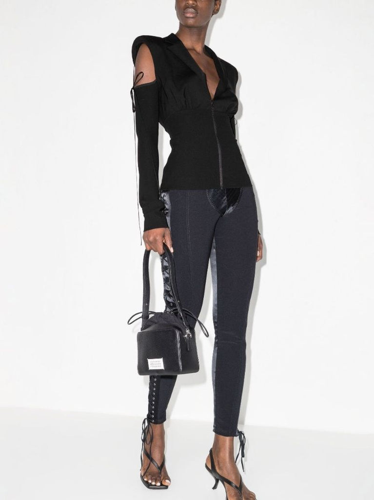 Black Hybrid Cutout Blazer