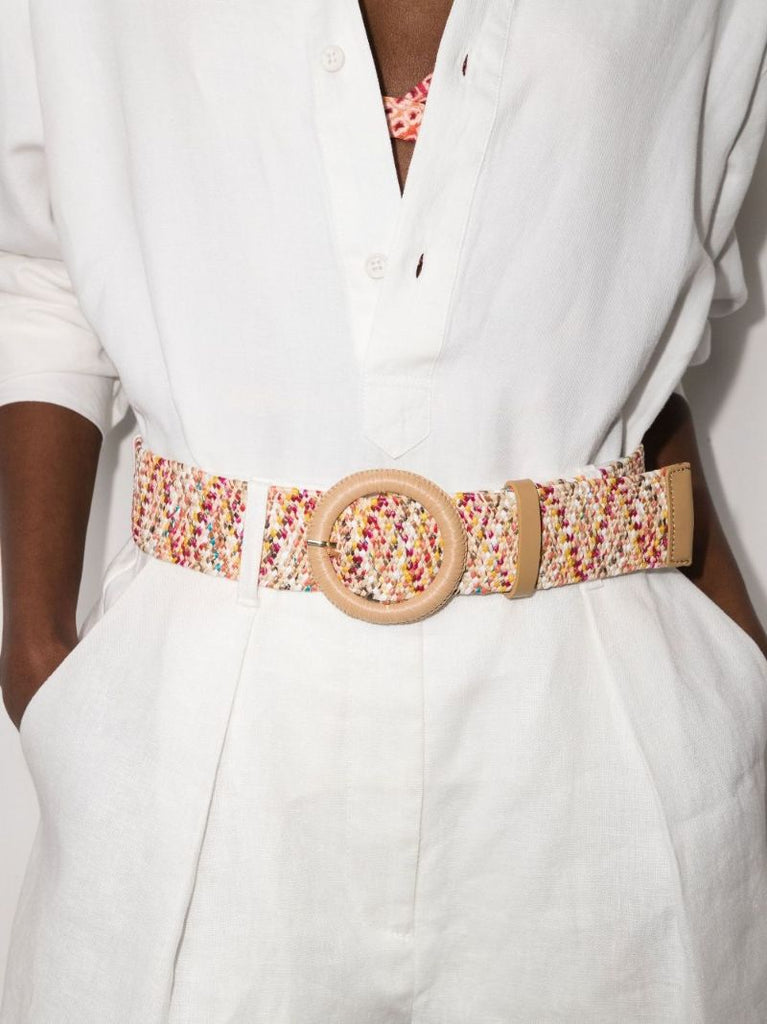 Anneke Belted High Waist Linen Shorts