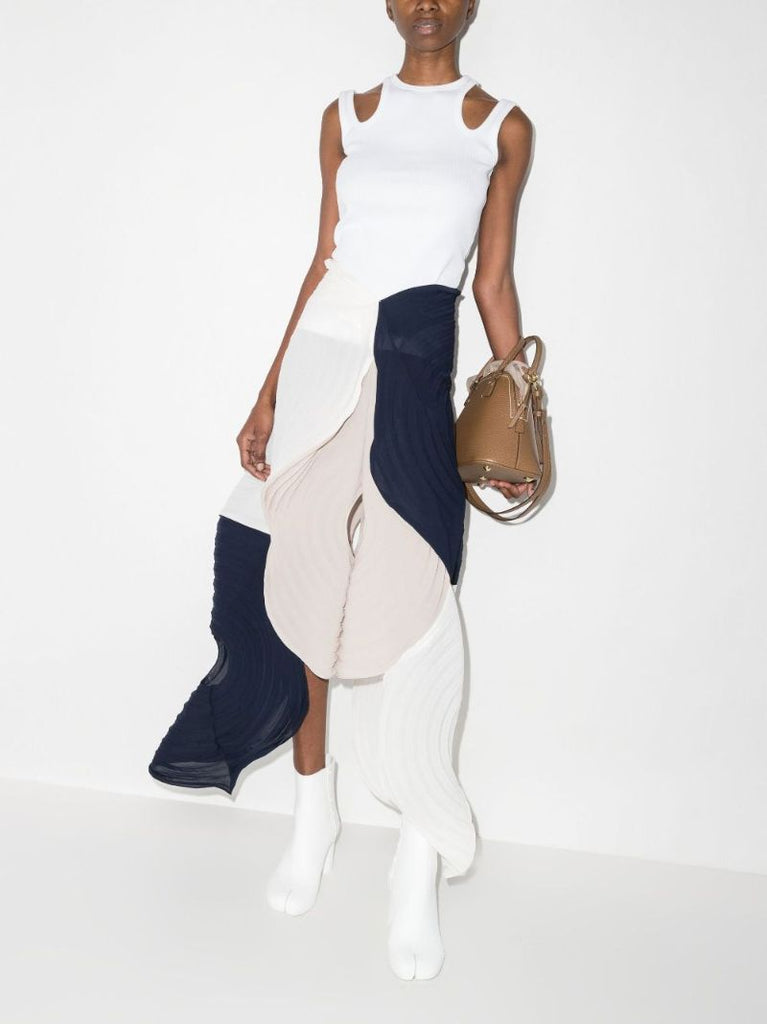 Cutout Ribbed Cotton Vest