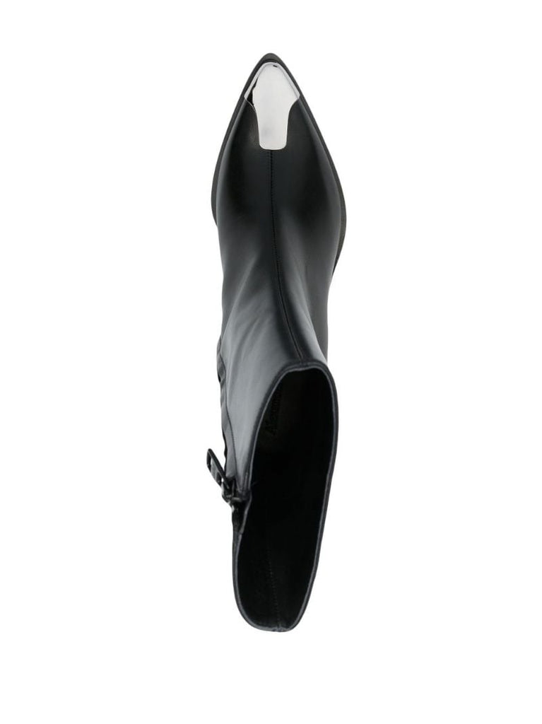 Black Punk 70 Leather Ankle Boots