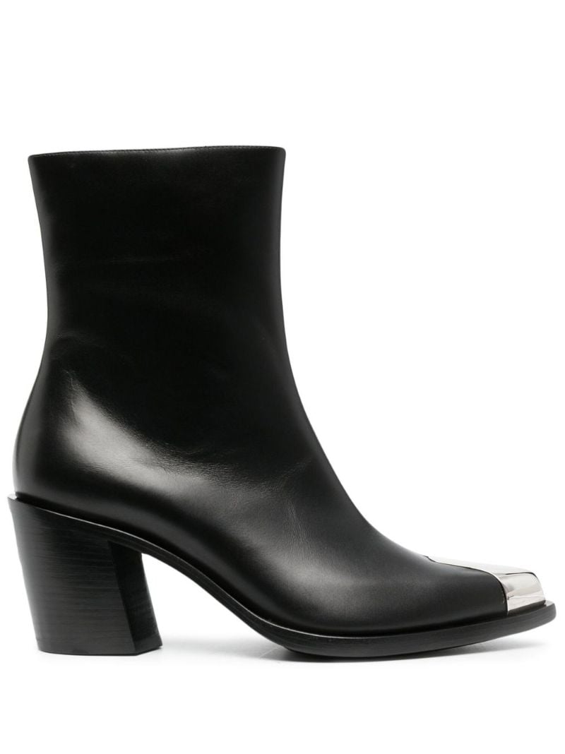 Black Punk 70 Leather Ankle Boots
