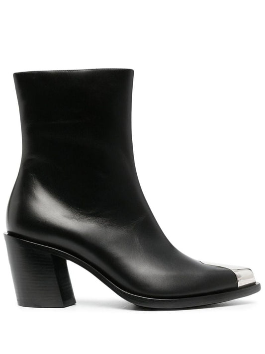 Black Punk 70 Leather Ankle Boots