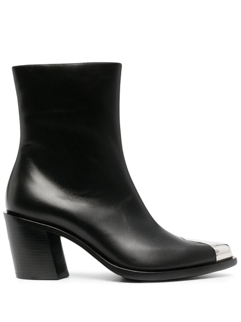 Black Punk 70 Leather Ankle Boots
