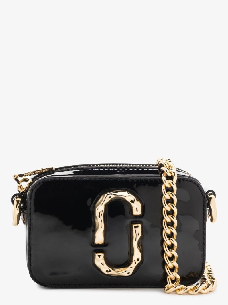 Black Snapshot Specchio Mini Leather Cross Body Bag