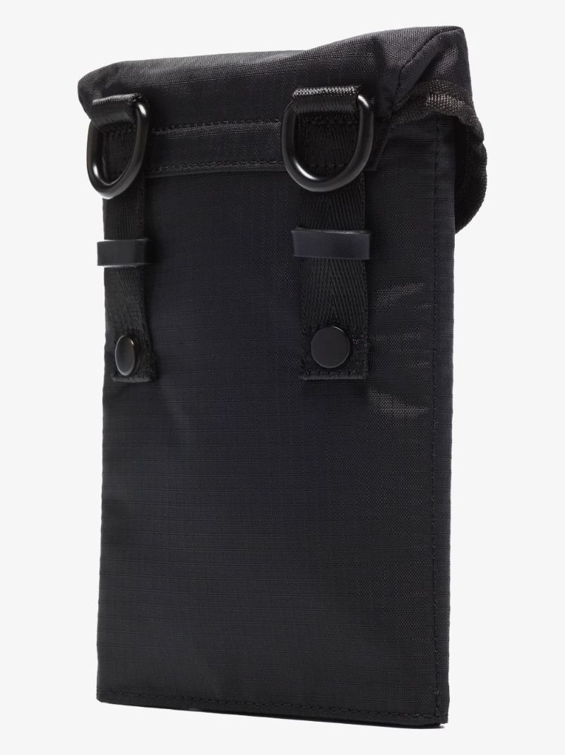Black Ceresio 9 Logo Print Ripstop Cross Body Pouch