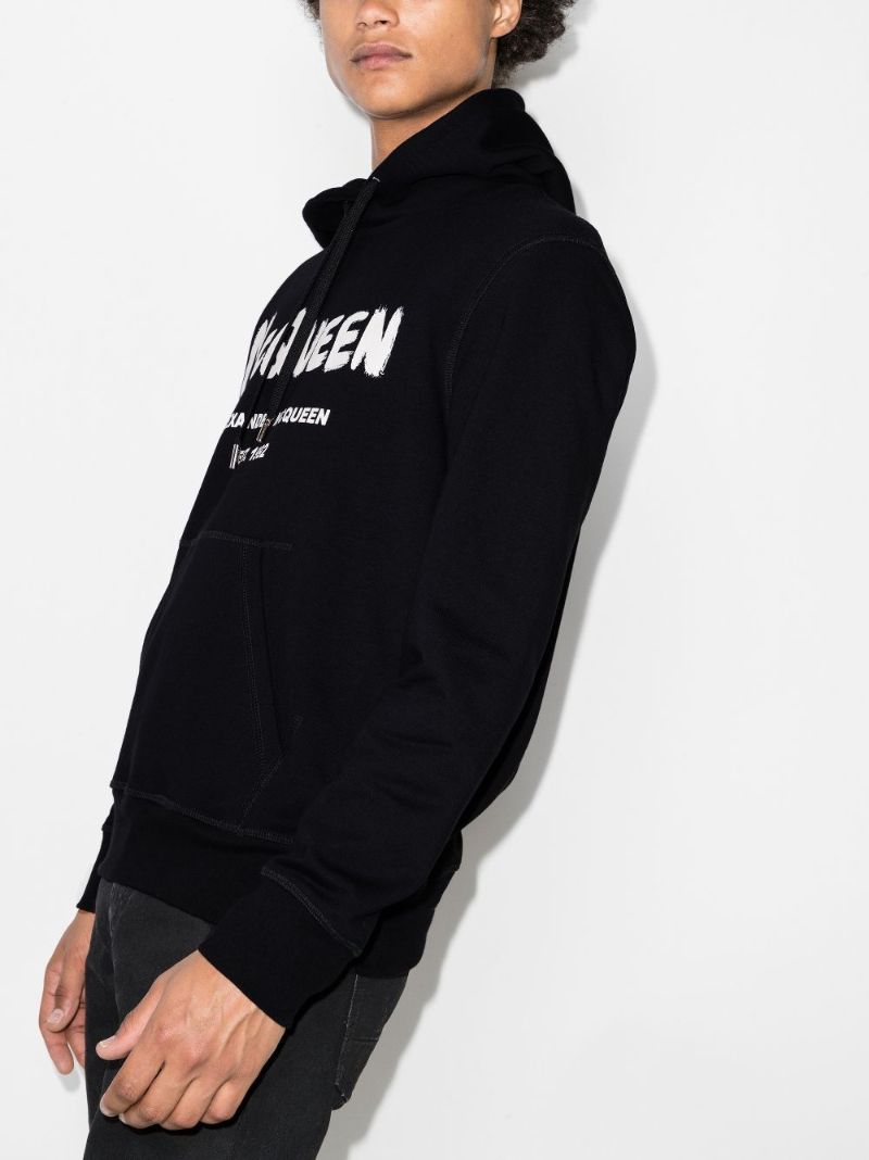 Graffiti Logo Cotton Hoodie