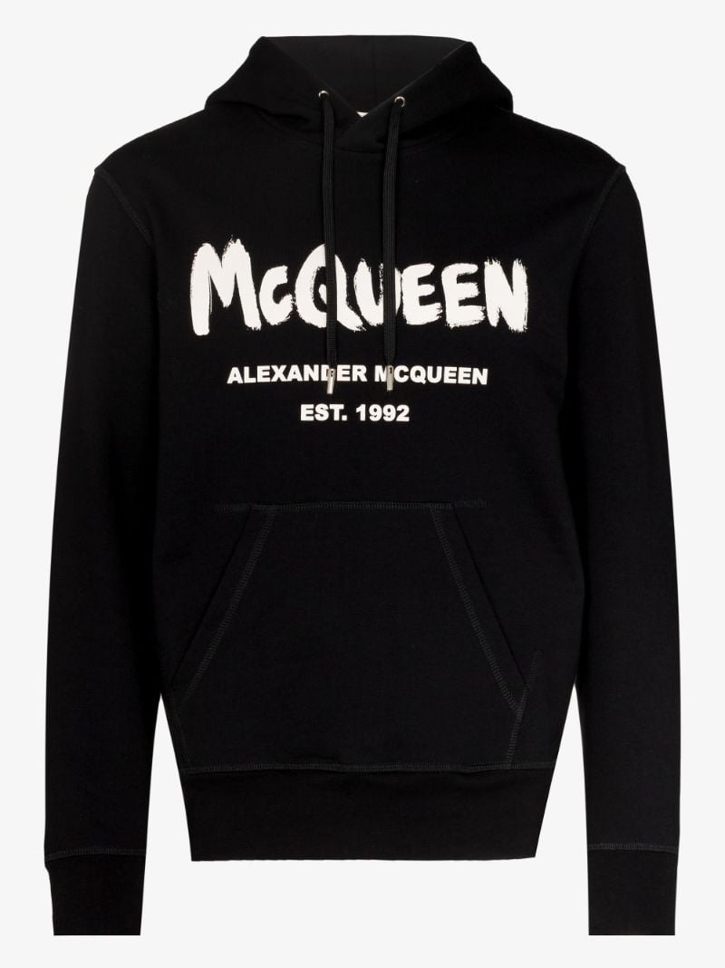 Graffiti Logo Cotton Hoodie