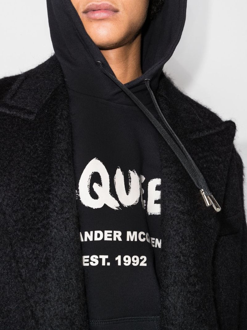 Graffiti Logo Cotton Hoodie