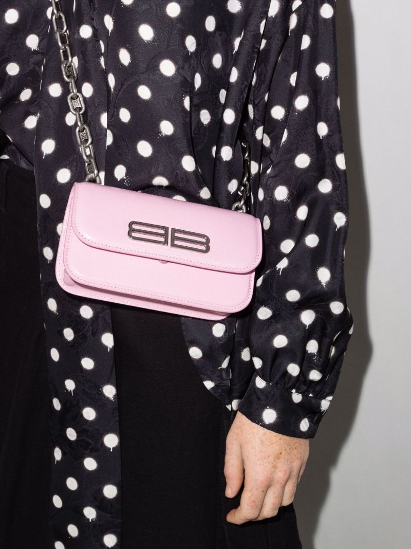 Pink Gossip Xs Leather Shoulder Bag