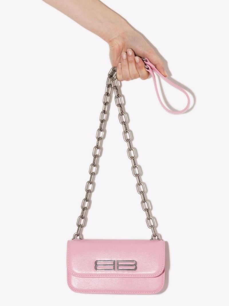 Pink Gossip Xs Leather Shoulder Bag