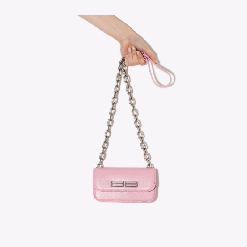 Pink Gossip Xs Leather Shoulder Bag