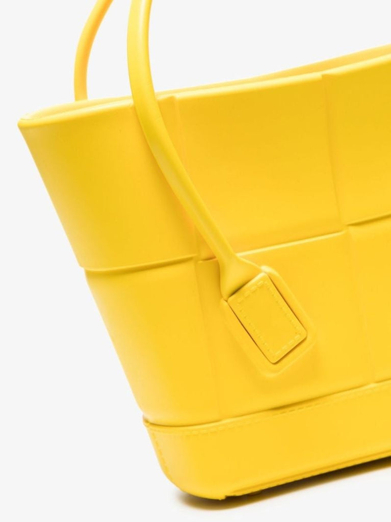 Yellow Acro Mini Rubber Tote Bag