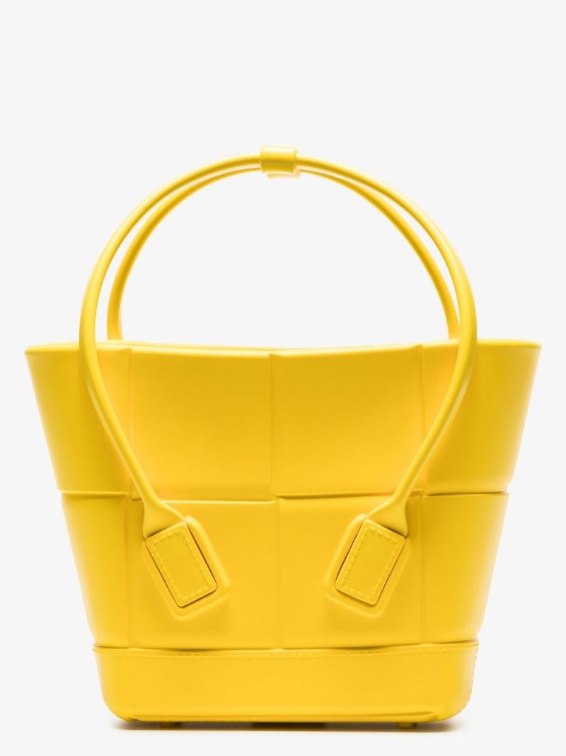Yellow Acro Mini Rubber Tote Bag