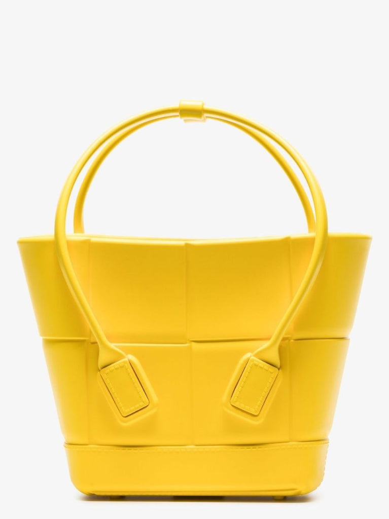 Yellow Acro Mini Rubber Tote Bag