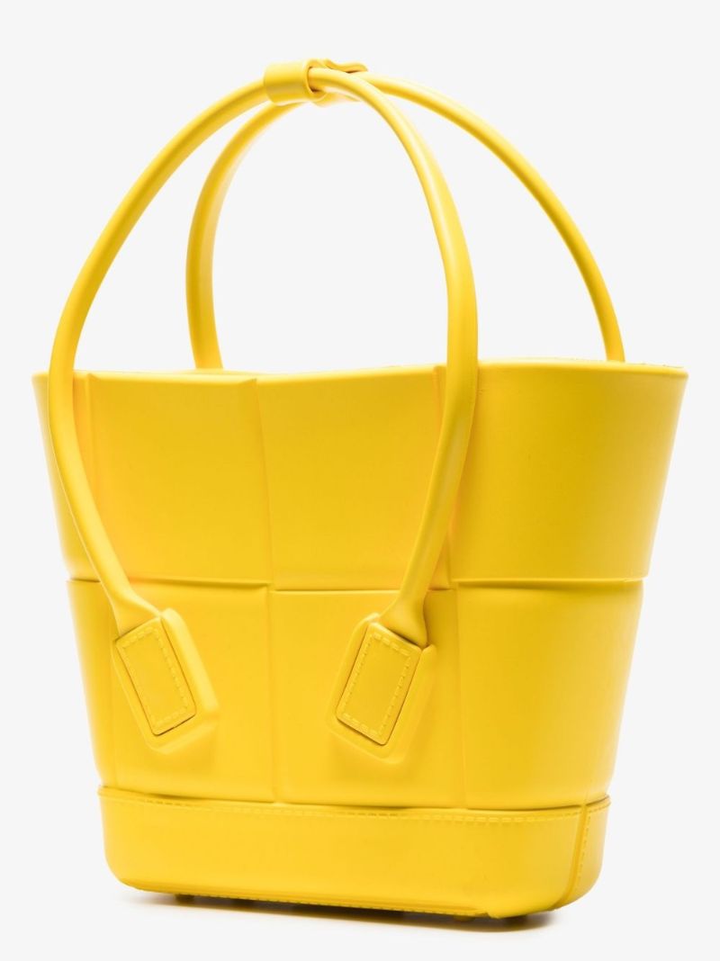 Yellow Acro Mini Rubber Tote Bag