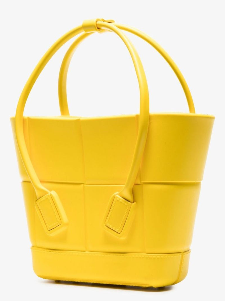 Yellow Acro Mini Rubber Tote Bag