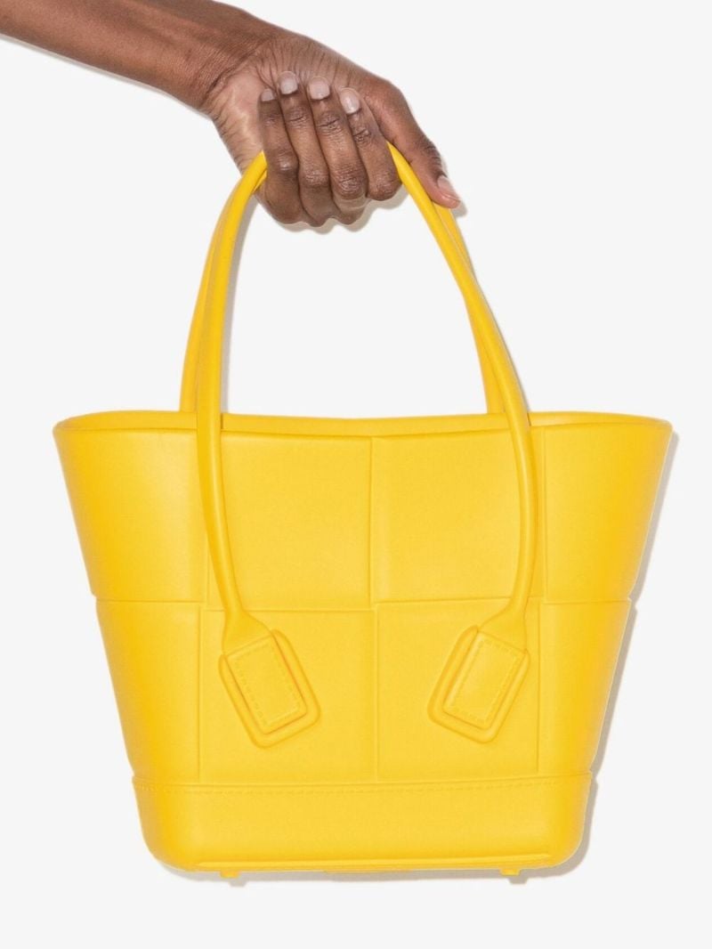 Yellow Acro Mini Rubber Tote Bag
