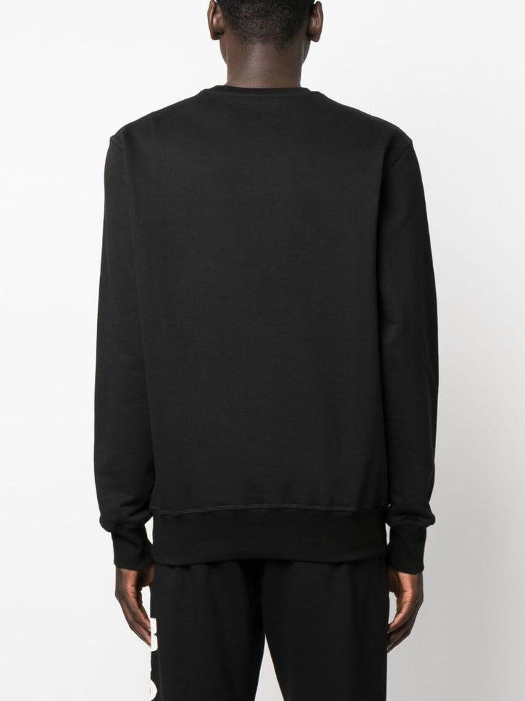 Black Graffiti-print Cotton Sweatshirt