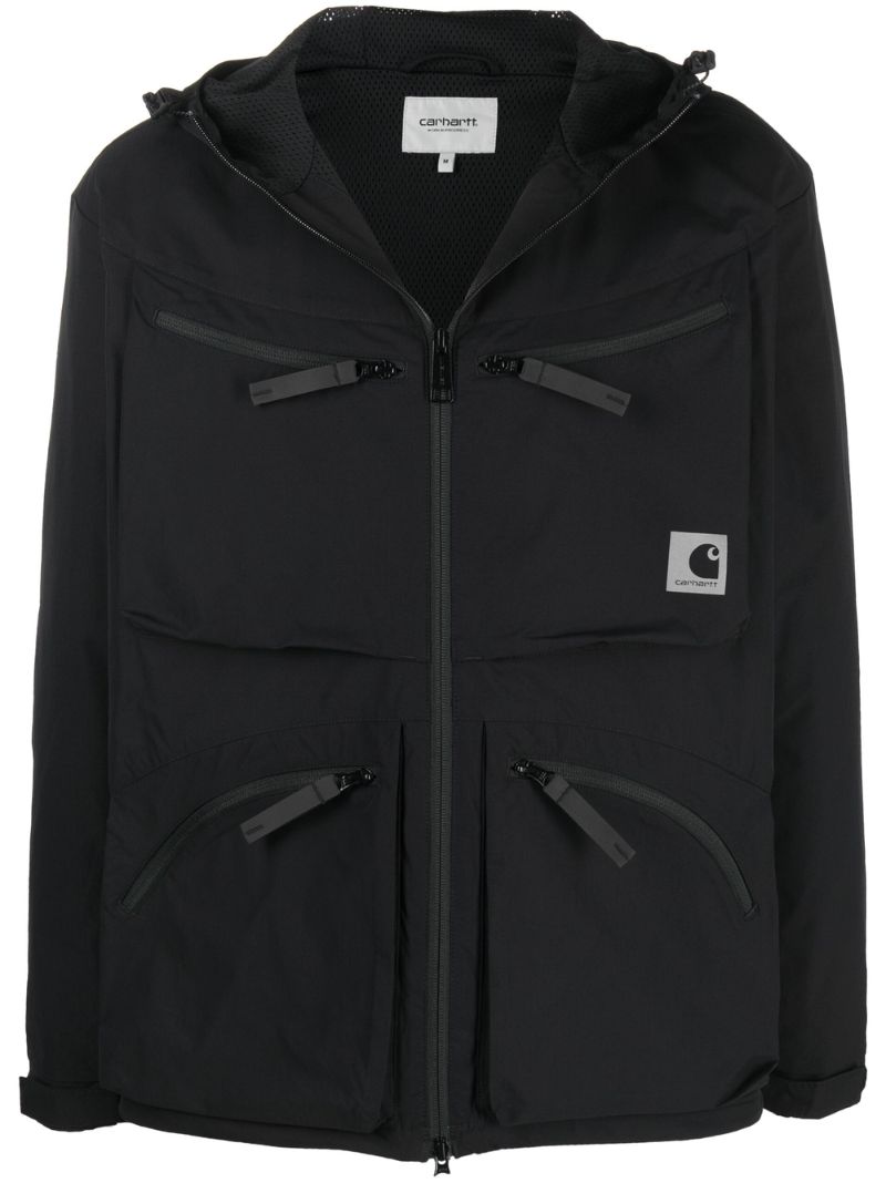 Black Hewitt Hooded Jacket