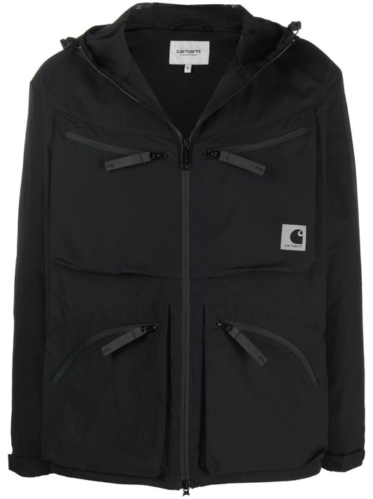 Black Hewitt Hooded Jacket