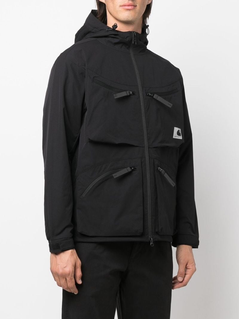 Black Hewitt Hooded Jacket