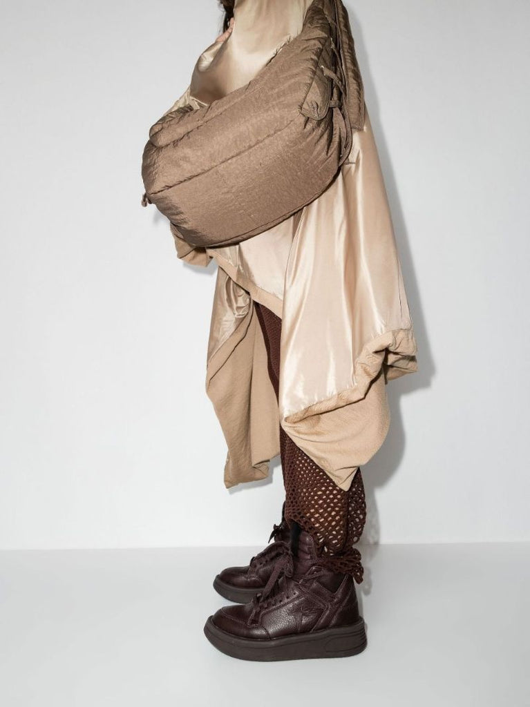 X Converse Brown Turbowpn High Top Leather Sneakers