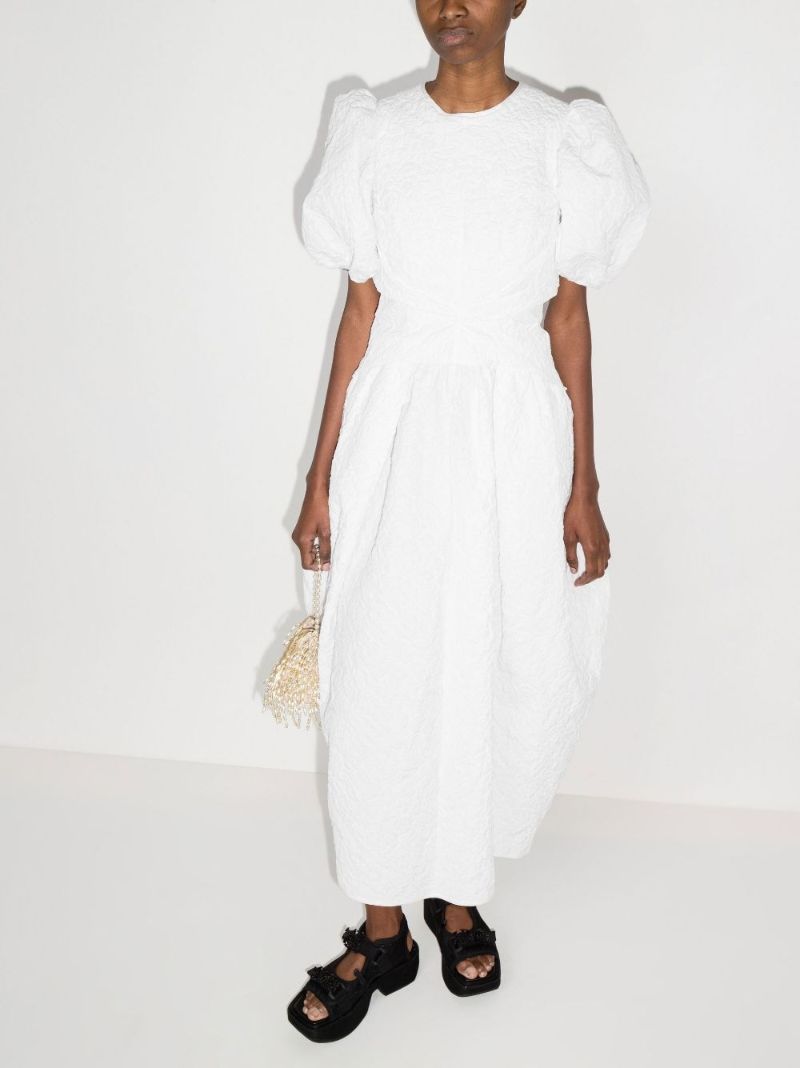 Juniper Gathered Cotton Midi Dress