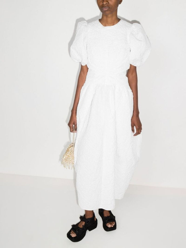 Juniper Gathered Cotton Midi Dress