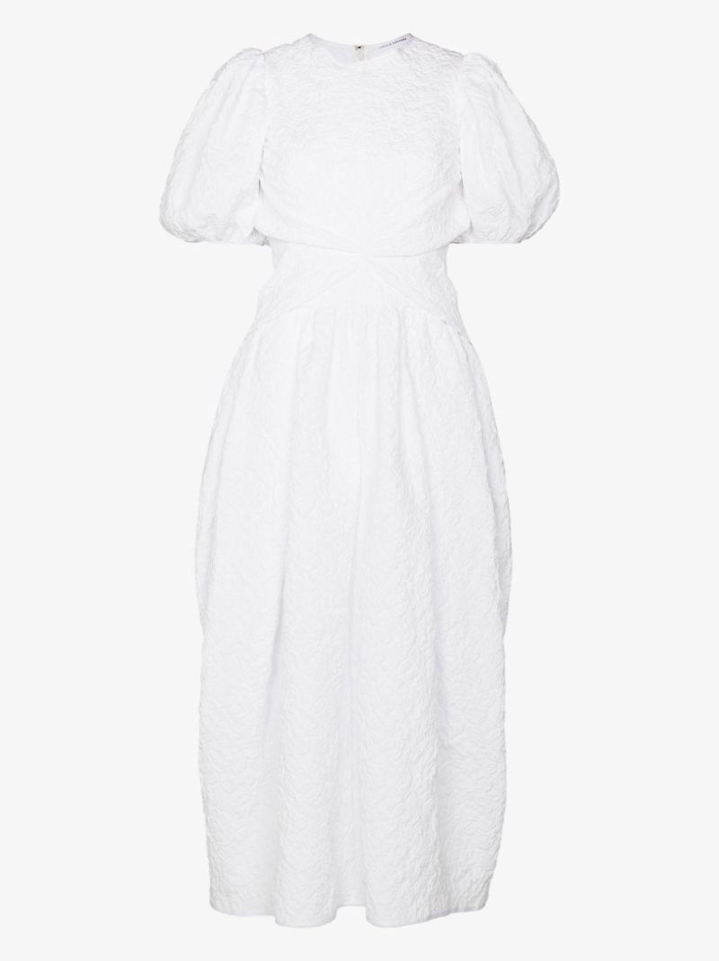 Juniper Gathered Cotton Midi Dress