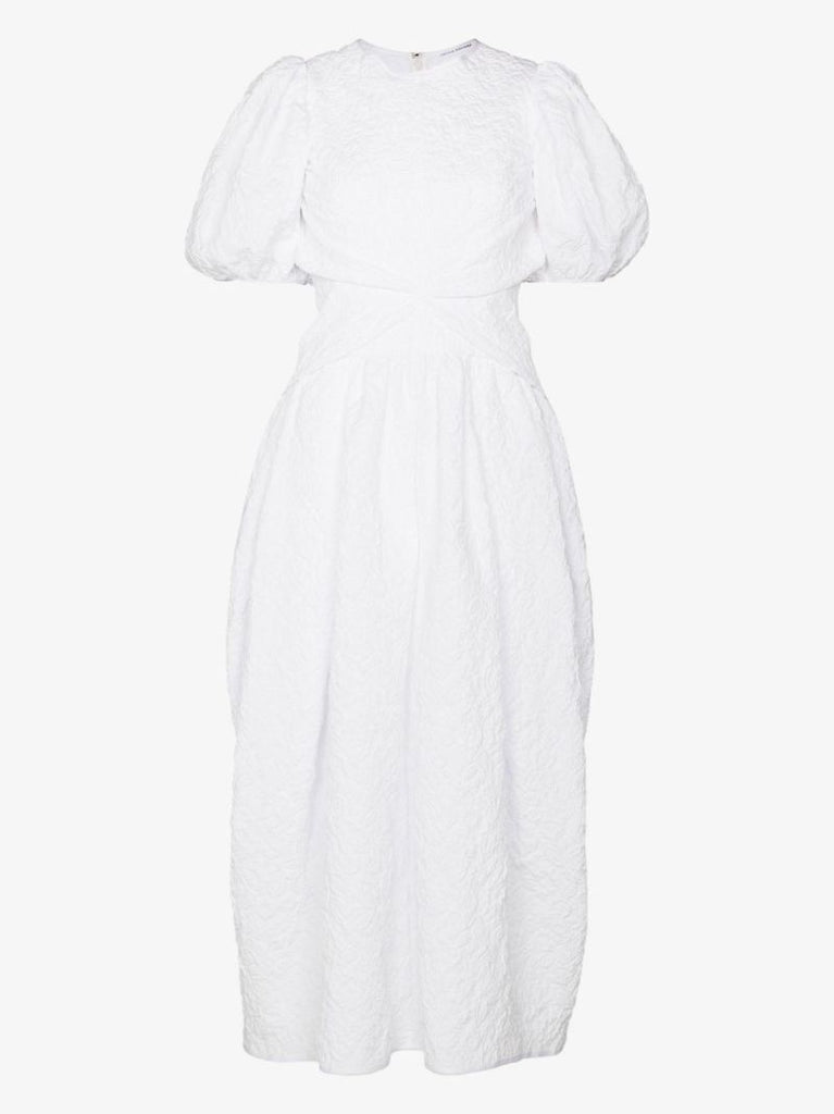 Juniper Gathered Cotton Midi Dress
