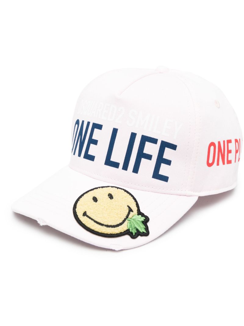 Pink X Smiley One Life One Planet Cap