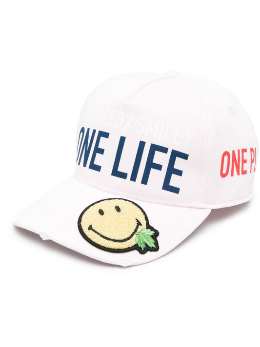 Pink X Smiley One Life One Planet Cap