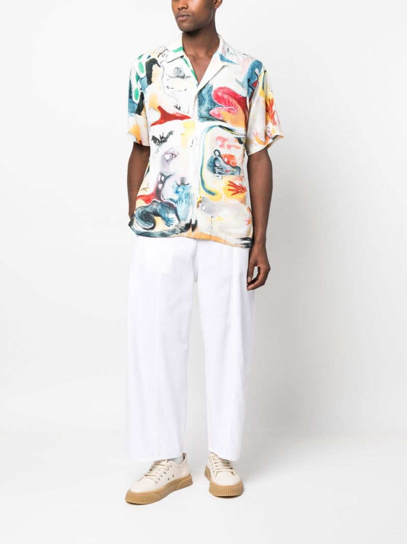 White Pipe Dream Graphic Print Shirt