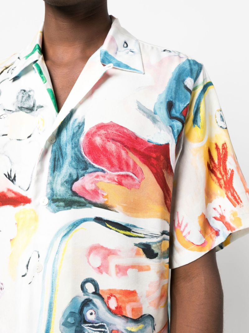 White Pipe Dream Graphic Print Shirt