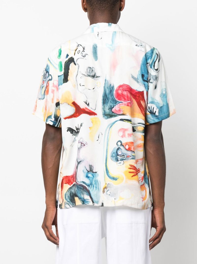 White Pipe Dream Graphic Print Shirt