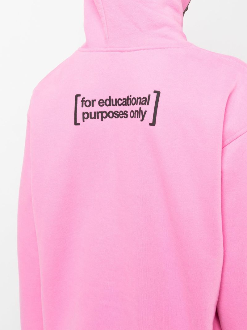 Pink Sex Print Cotton Hoodie