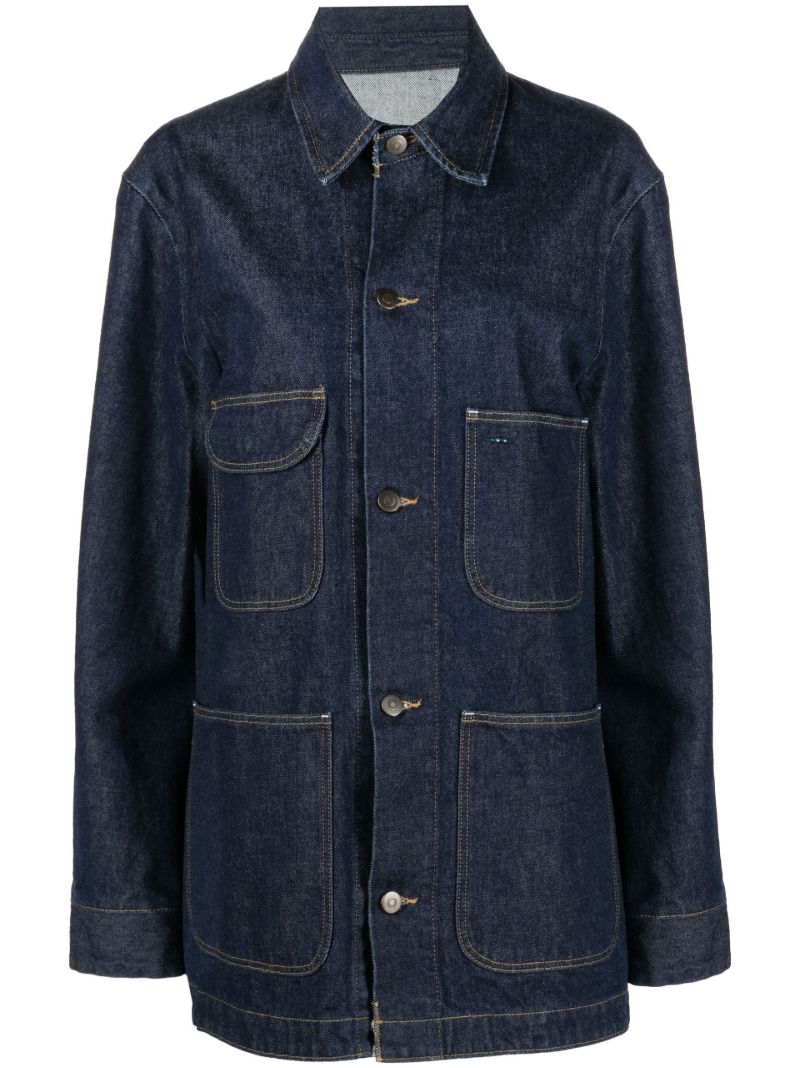 Blue Patch Pocket Denim Jacket