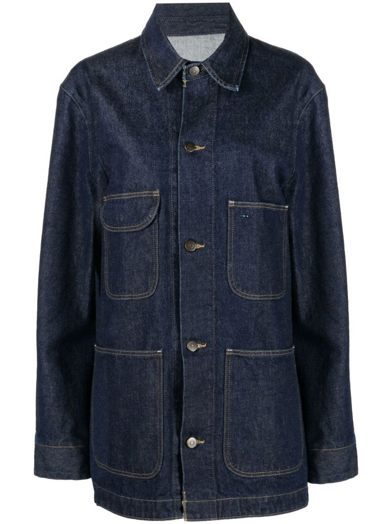 Blue Patch Pocket Denim Jacket