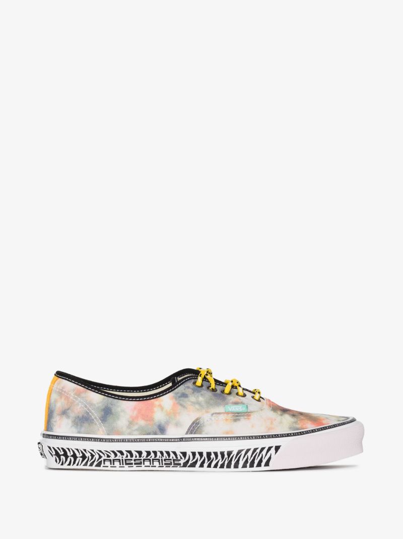 X Aries White Ua Og Authentic Low Top Canvas Sneakers