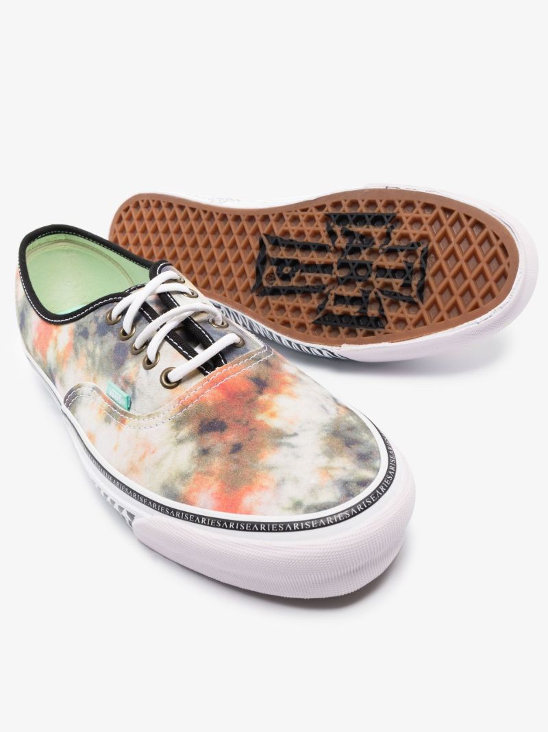 X Aries White Ua Og Authentic Low Top Canvas Sneakers